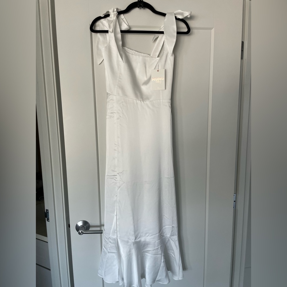 Show Me Your Mumu Garden Midi Dress in White.